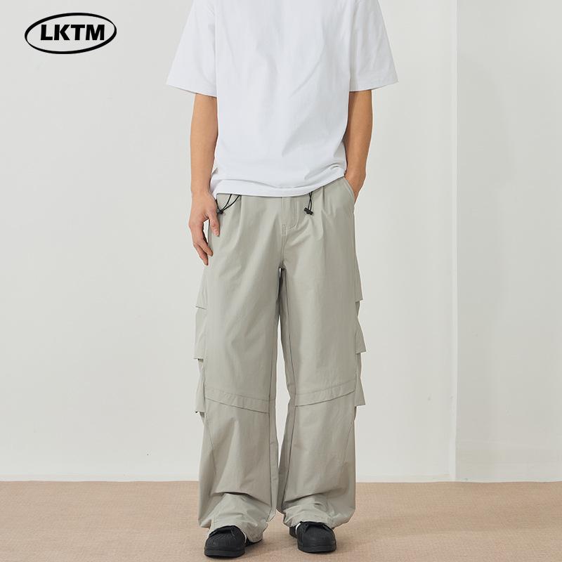 

Men s and Women s Quick-Dry Outdoor Cargo Pants - Lightweight, Stretchable, Loose Fit, Wide Leg, Casual Style L (for 120-135 jin) сніг білий колір