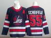 Men's Embroidered Ice Hockey Jersey - Jets Team #55, #13, #81