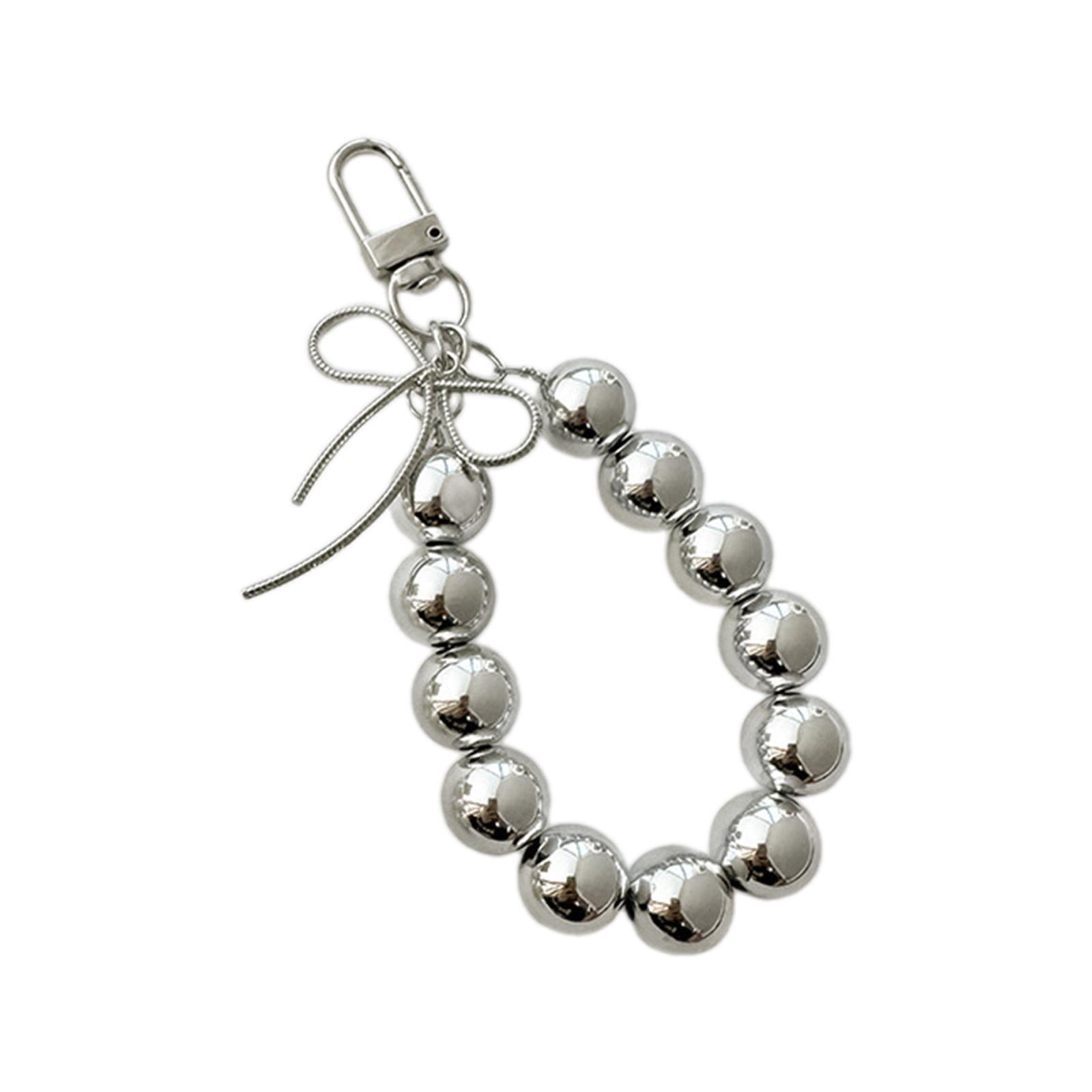 

Милый бант жемчужный обруч брелок кулон сумка телефон кулон женский рюкзак сумка очарование милое подвесное украшение серебряный