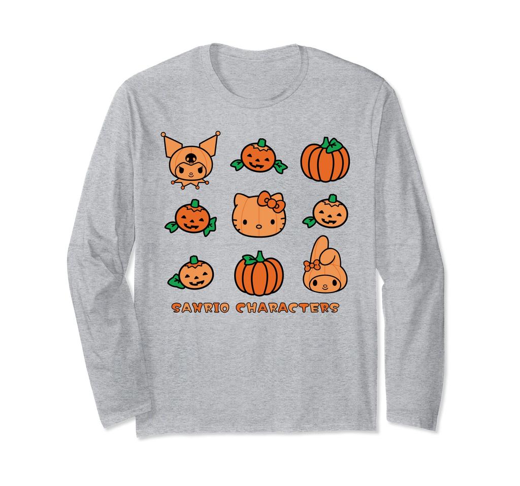 US Design Sanrio Characters Pumpkin Long Sleeve [Halloween Special] T-Shirt
