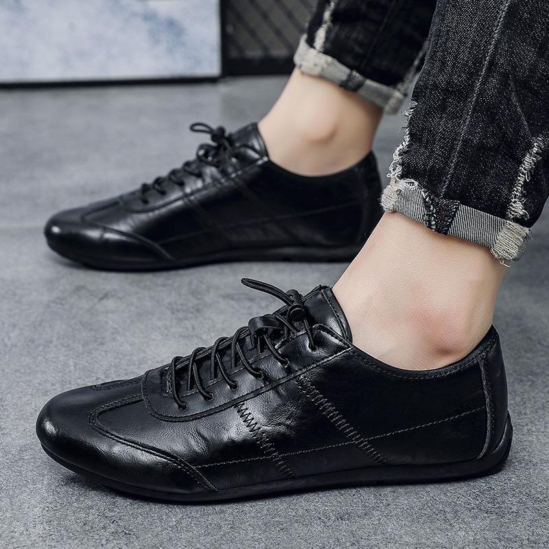 Men's casual shoes low-top foot cover flat bottom light men's fashion versatile driving shoes men's shoes