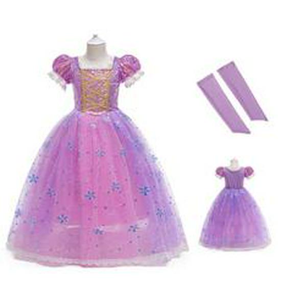 Girls' Belle Princess Cosplay Dress - Formal Halloween & Christmas Outfit