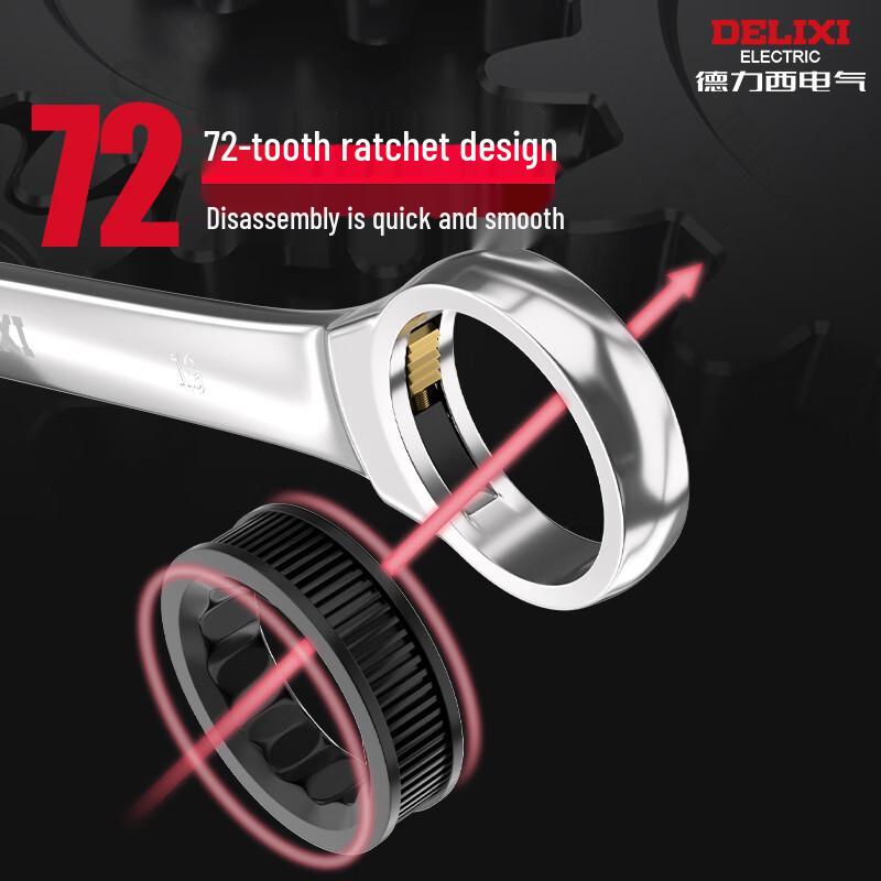 DELIXI Universal Quick Open-End Ratchet Wrench Set