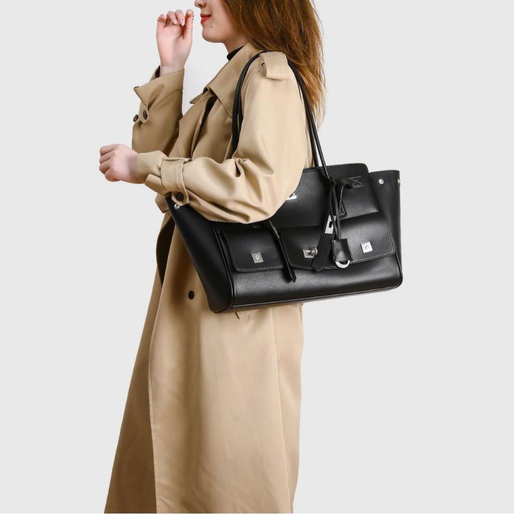 Punk-Schloss Motorrad-Stil Große Kapazität Tragetasche & Schulterhandtasche 2025