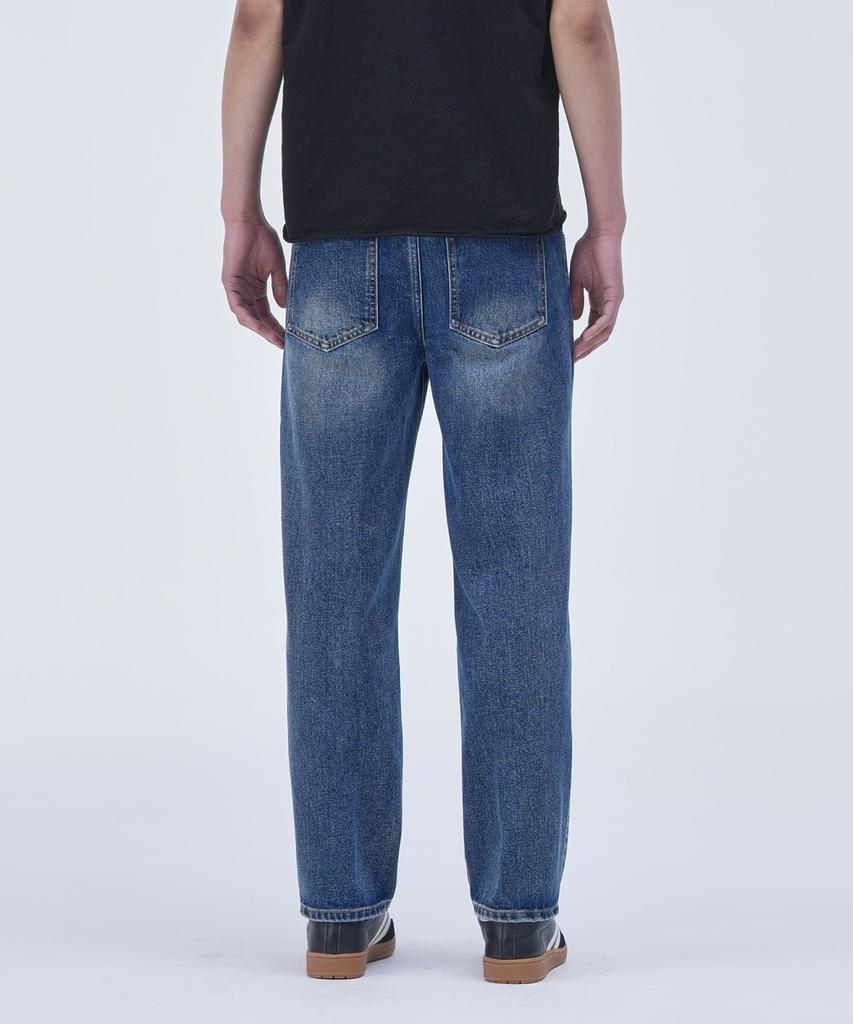 Peulojegteusseuli Straight Denim Pants [Blue Slub]_Rg1613