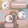 Dog Paw Cleaner 360 Rotation Portable Automatic Soft Silicone Dog Foot Washer in Pink with Handle Pressure Massage