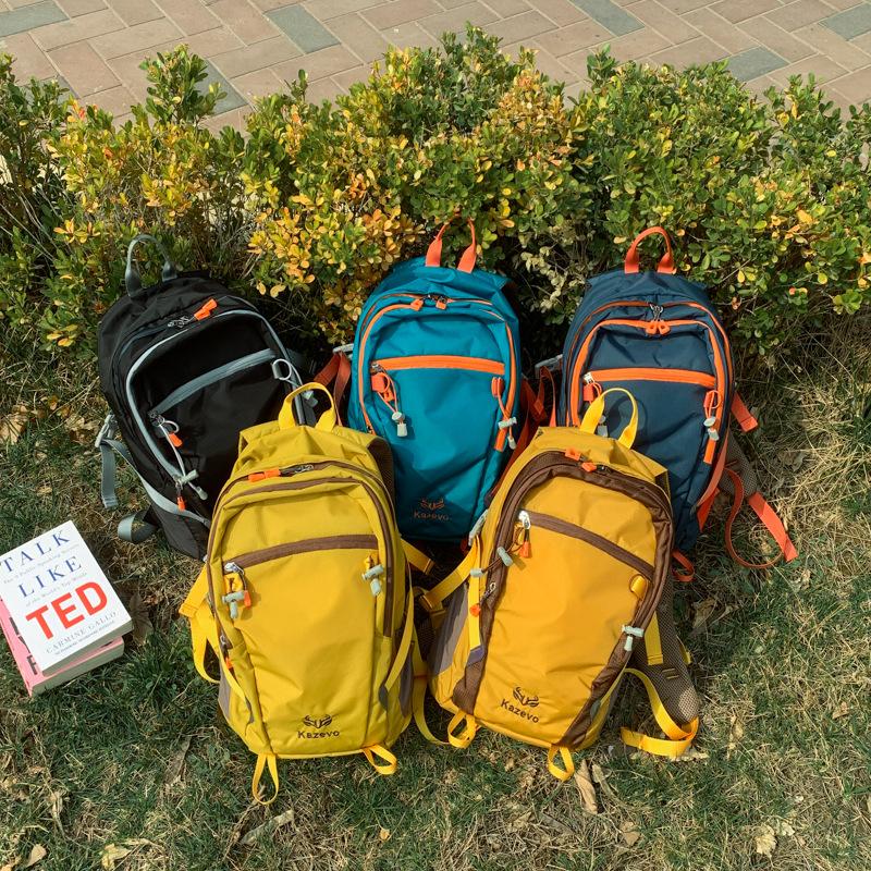 Schoolbag Mountaineering Bag Men's and Women's Portable Large Capacity Outdoor Travel Bag Fashion Anti-splashing Hiking Backpack Sports Backpack