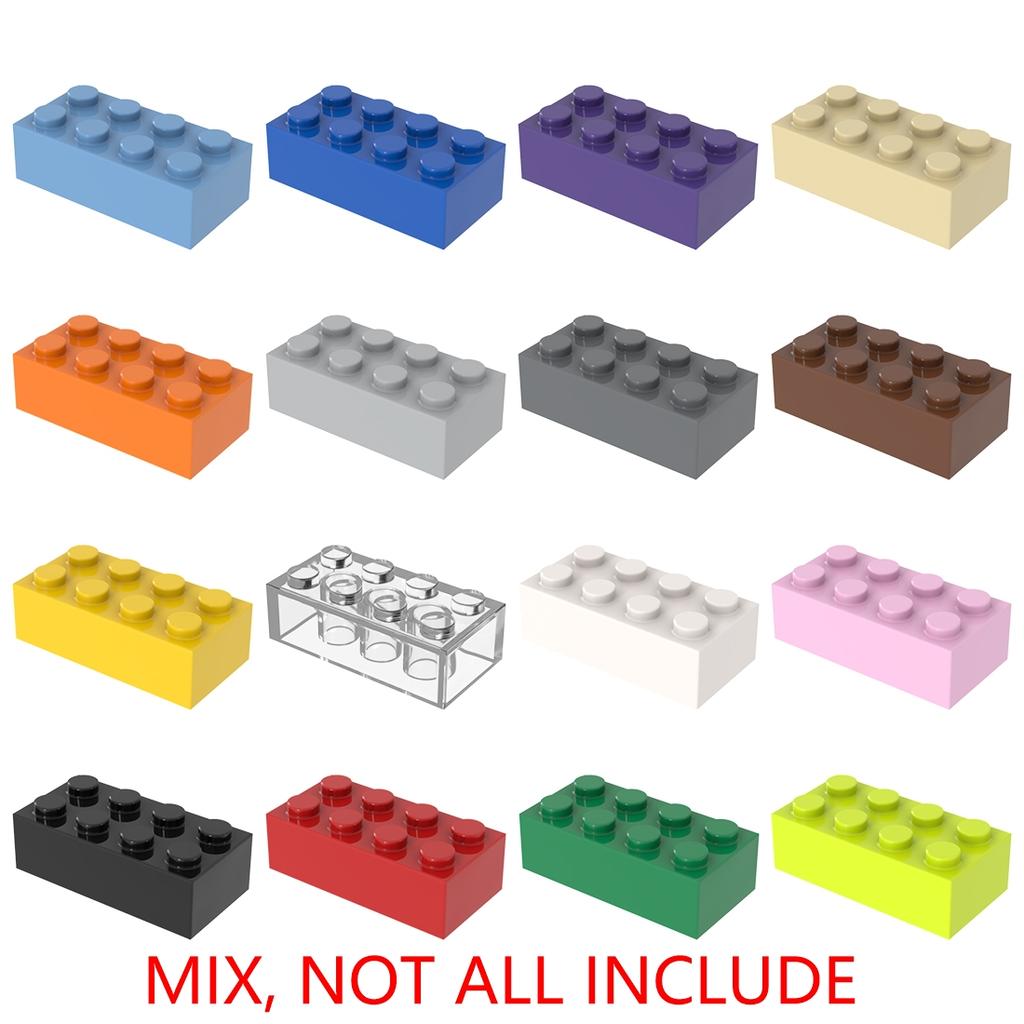 [FunBrick] 10/30/50PCS DIY 2x4 Dots Compatible With 3001 Building Blocks Bricks 2*4 Dots Educational Creative Size Toy