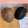 Womens Suede Beret Cap With Windproof Warmth For Autumn And Winter Wear