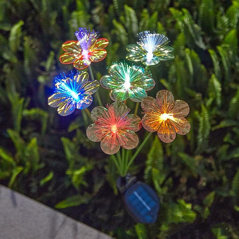 Butterfly/Flower Solar Lights Outdoor Decor Smart Sensor with Auto Brightness, Garden Path Patio Lighting, Perfect Holiday Gift