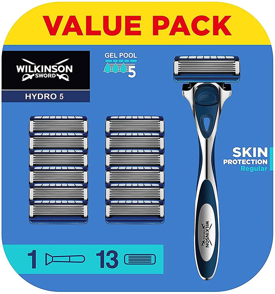 Precision Grooming Razor Set with 13 Premium Blade Refills for Superior Skin Care
