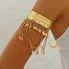 Light Luxury Tassel Open Bangles Niche Creative Design Sense Arm Bracelet Personality Hand Jewelry