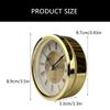 3.5inch (89mm) Clock Insert Roman Numeral Round Watch Insert Gold Clock Perfect for Decorating and Gifting Making