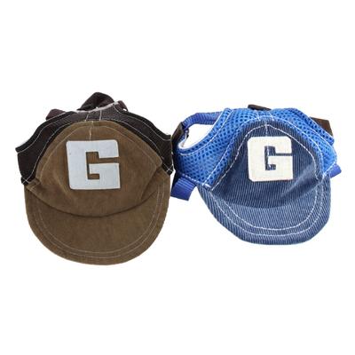 Dog Baseball Cap Adjustable Dog Outdoor Sun Protections Hat Breathable Caps with Ear Holes for Small To Large Dogs