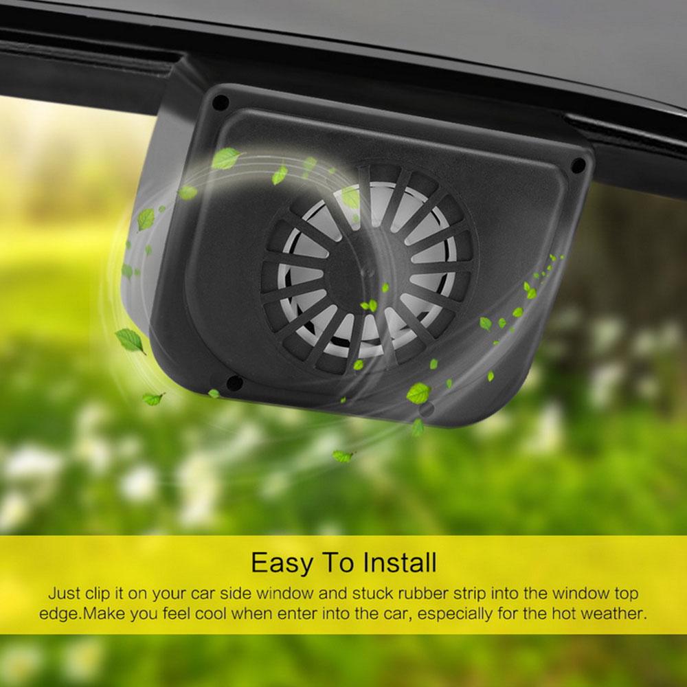 

Solar panels, exhaust fans, car fans for heat dissipation and ventilation, vehicle-mounted solar wind чёрный