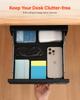 33 Cm Lockable Under Desk Drawer Organizer Slide-out Drawer Home Office