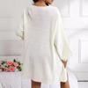 1011 New Versatile Lantern Sleeve Cardigan Machine Washable Lazy Wind Cardigan Sweater Loose Platform Supply Chain