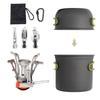 Portable Outdoor Camping Cookware Set with Mini Stove