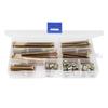 Viti a testa esagonale M6x40mm/ 50mm/ 60mm/ 70mm/ 80mm Dado cilindrico Assortimento Kit per Letti Testiere Sedie