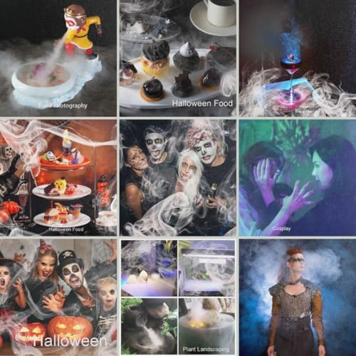 Portable Fog Machine | Slim Black Smoke Machine for Dance Stage, Halloween, and DJ Parties