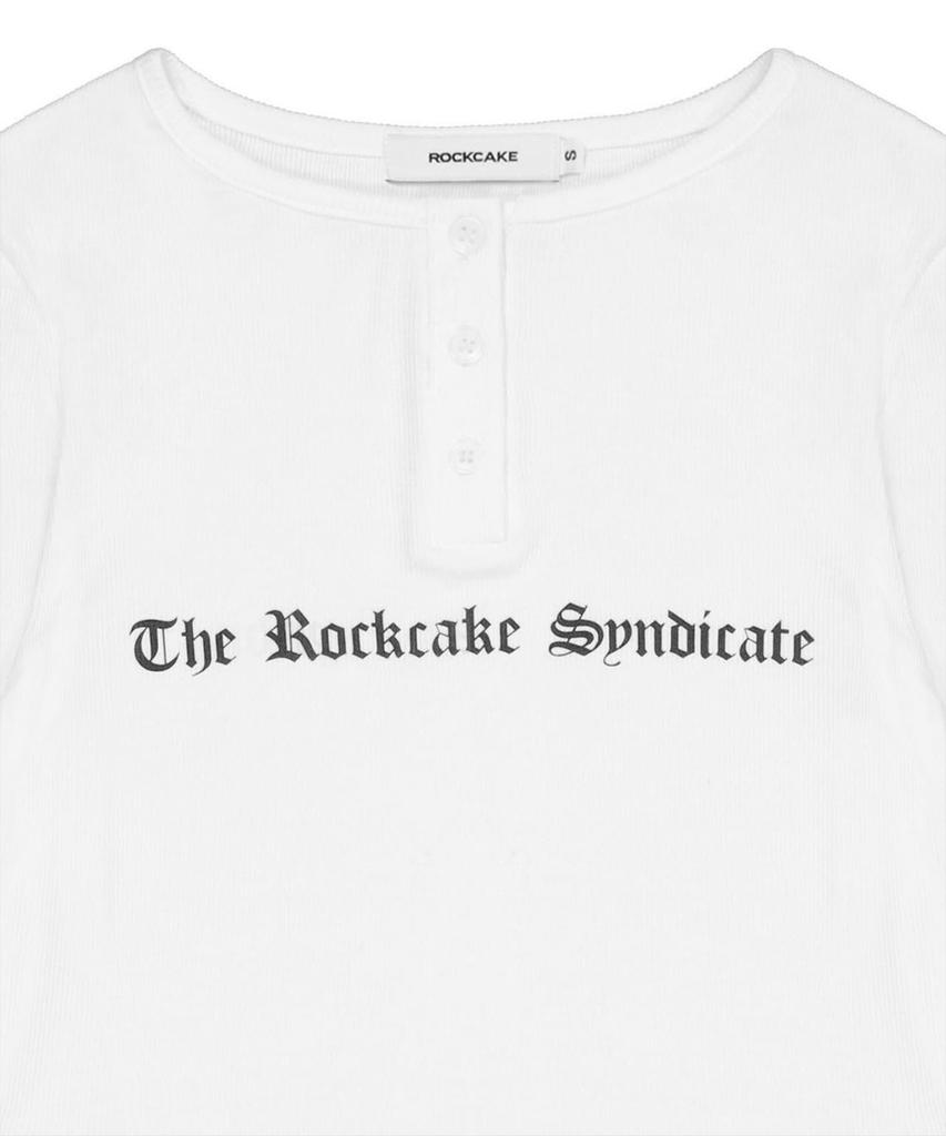 ROCKCAKE Syndicate Henly Neck Top - White
