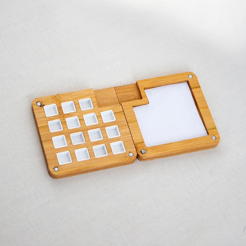 Portable Travel Handmade Watercolor Paint Palette Tray Box Empty Box