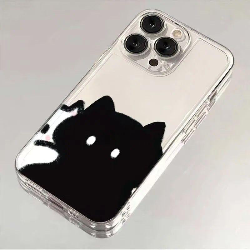 Funny Black Cat Couple Case For Redmi A5 A3 A2 A1 15C 14C 13C 13 12 12C 10C 9C 9A 10 9 Soft Cute Silicone Transparent Cover