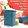Cup Slicers Fruit Slicers Egg Slicers Stainless Steel Strawberry Slicers Banana Cutter Fruit And Vegetables Cutter Kitchen Gadget