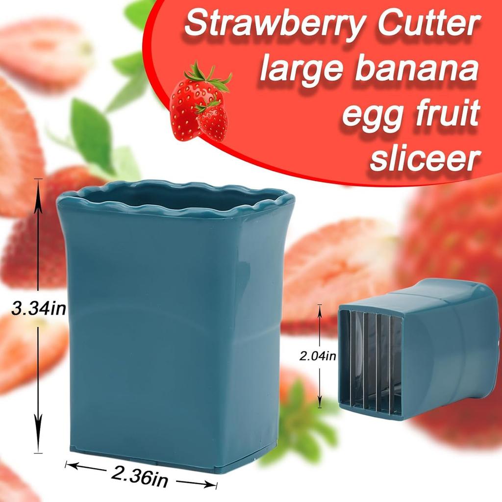 Cup Slicers Fruit Slicers Egg Slicers Stainless Steel Strawberry Slicers Banana Cutter Fruit And Vegetables Cutter Kitchen Gadget