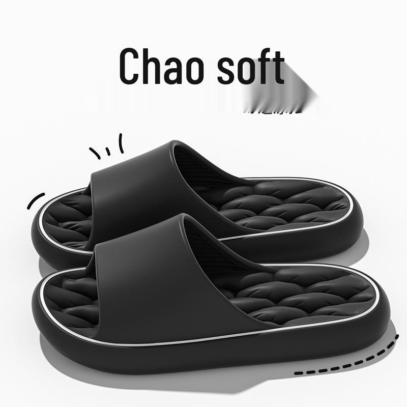 High-End Men's Non-Slip Odorless Indoor Slippers: Stylish Bathroom, Bathing, and Home Sandals for Summer.