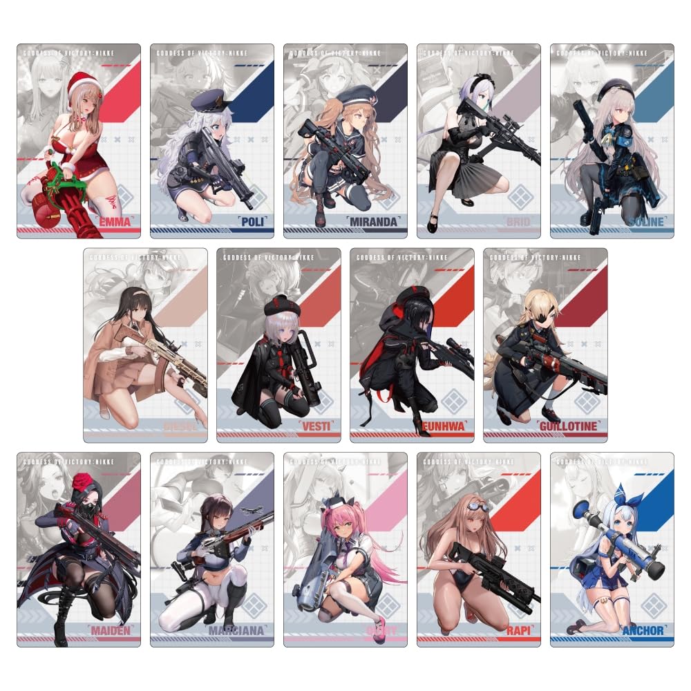 Algernon Products Goddess of Victory: NIKKE Gun Girl Metal Card Collection Vol.2 BOX Approx. W56 X H88mm Made of PET