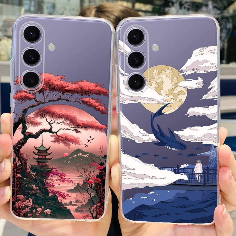 For Samsung Galaxy S24 Plus Case SM-S926B Cute Fashion Painted Cover Soft Slim Phone Case For Samsung S24 Ultra S 24 S24+ Fundas