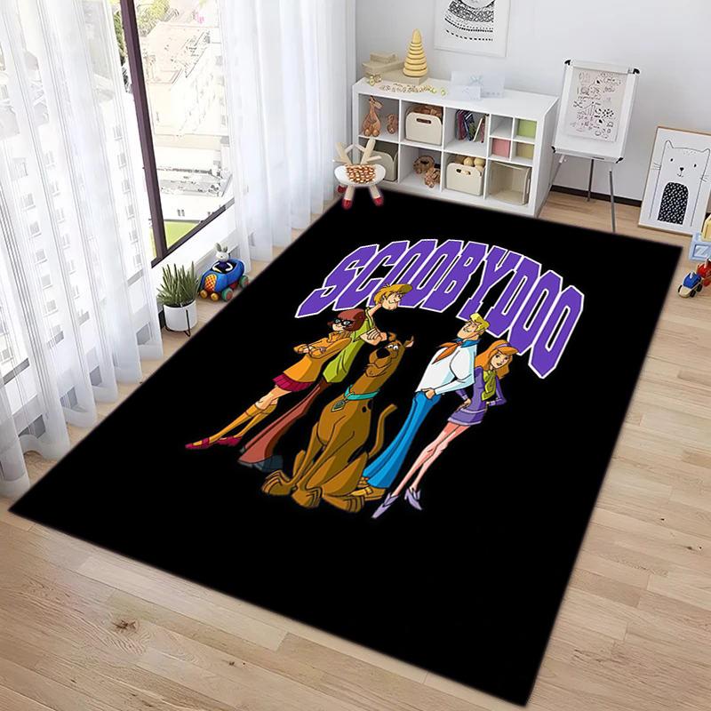 Halloween cartoon comedy adventure movie Scooby-Doo carpet is suitable for living room and bedroom doormats office balcony decorative carpet V3