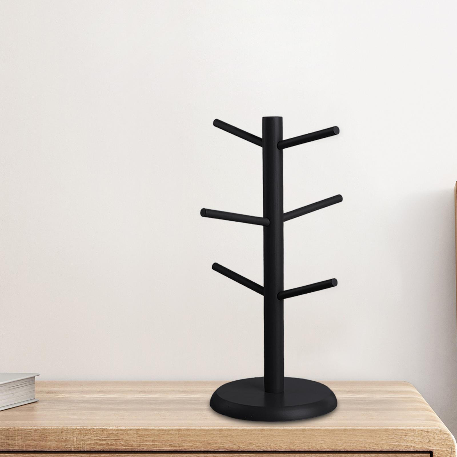 

Подставка для хранения ювелирных изделий, вращающаяся на 360° полка для кружек, настольная Black