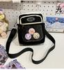 2025 autumn new transparent messenger bag casual simple student fashion pain bag bag personalized mobile phone bag