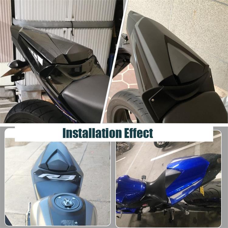 MT03 Seat Cover Cowl Rear Passenger Solo Pillion Fairing for Yamaha MT-03 2016 2017 2018 2019 2020 2021 MT 03 Accessories Carbon