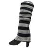 Striped Knitted Leg Cover Autumn and Winter JK Spicy Girl College Style Keep Warm Socks Cover Boot Cover Women's Stockings