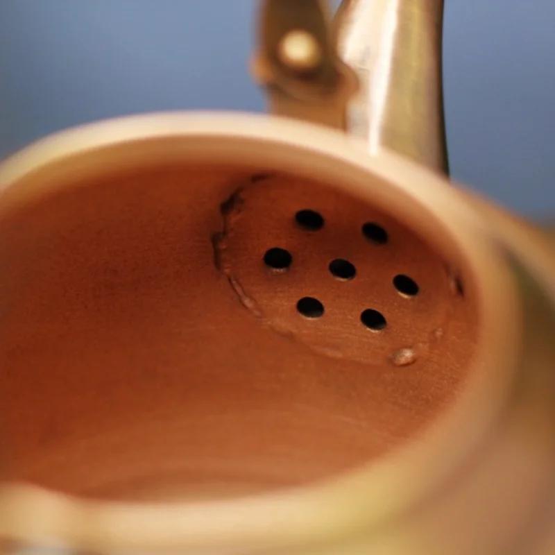 New Large-capacity Copper Teapot 1.5L Vintage Pure Copper Kettle Kung Fu Tea Sets Gas Stove Charcoal Universal Boiler Teapot