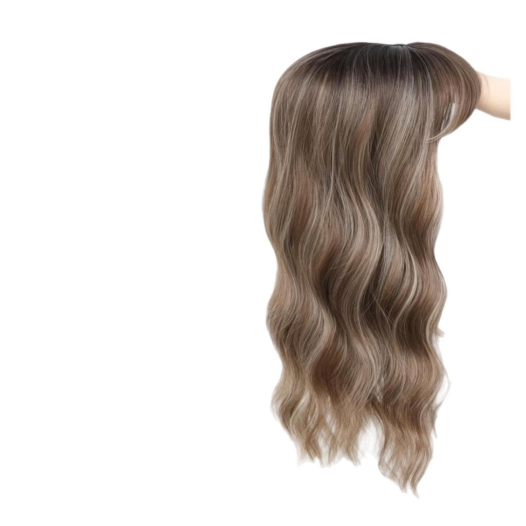 Kostenloser Versand Amerikanischer Stil Ella Beauty Schwarz Gold Farbverlauf Perücke, Lang Gerade mit Haarteil