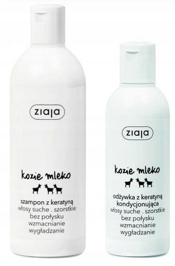 Ziaja Goat' Milk Shampoo With Keratin, Strengthening, 400