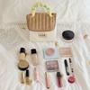 Cartoon House Shaped Cosmetic Bag Cute Large Capacity Wide Opening Makeup Zipper Organizer Portable Toiletry Bag for Women