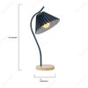 European Modern Retro Simple LED Pleated Table Lamp Living Room Study Bedroom Bedside Reading Lighting