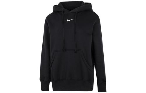 Nike Embroidered logo Cotton Hoodie DQ5861-010 M чёрный