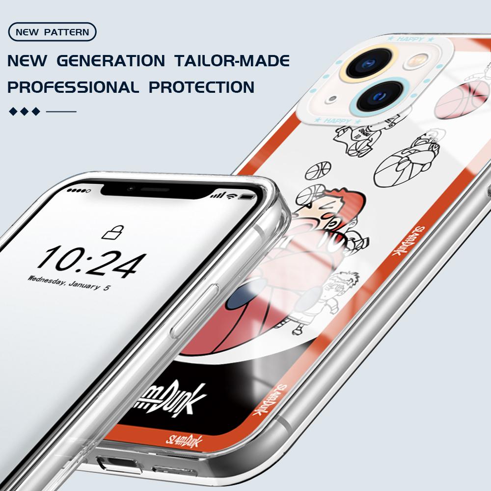 Nárazuvzdorný kreslený vzor měkké pouzdro na telefon Full Cover Camera Transparentní ochranné pouzdro pro Huawei Honor iPhone Samsung Xiaomi Redmi OPPO Realme Vivo