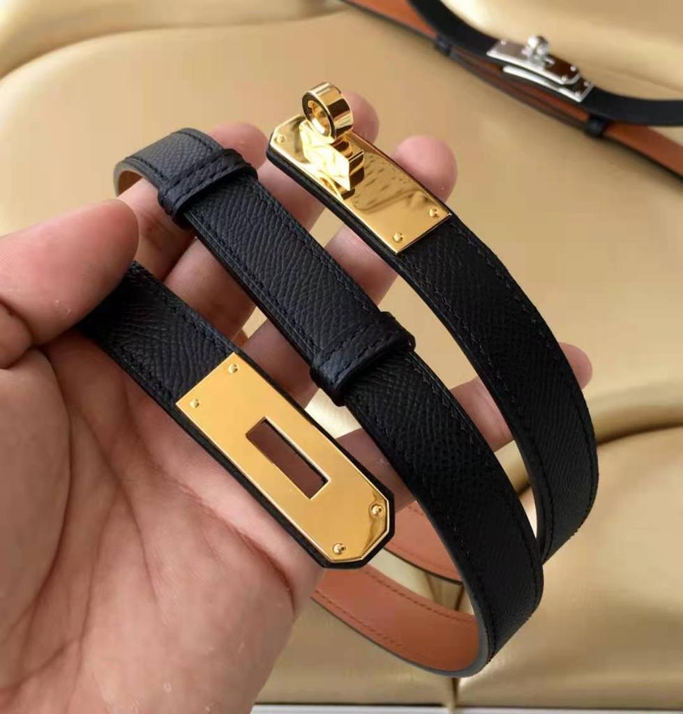 Double-Sided Head Layer Cowhide Belt Women's Fashion All-Match Four Seasons Recommended Clothes Accessories Free Size