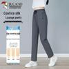 Woodpecker Women's Summer Ice Silk Straight-Leg Casual Pants