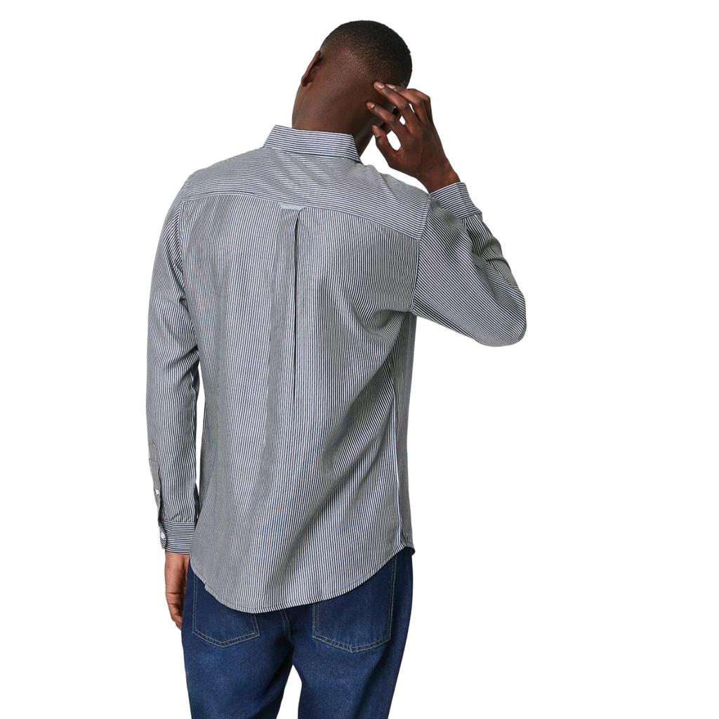Maine Mens Classic Stripe Long-Sleeved Shirt