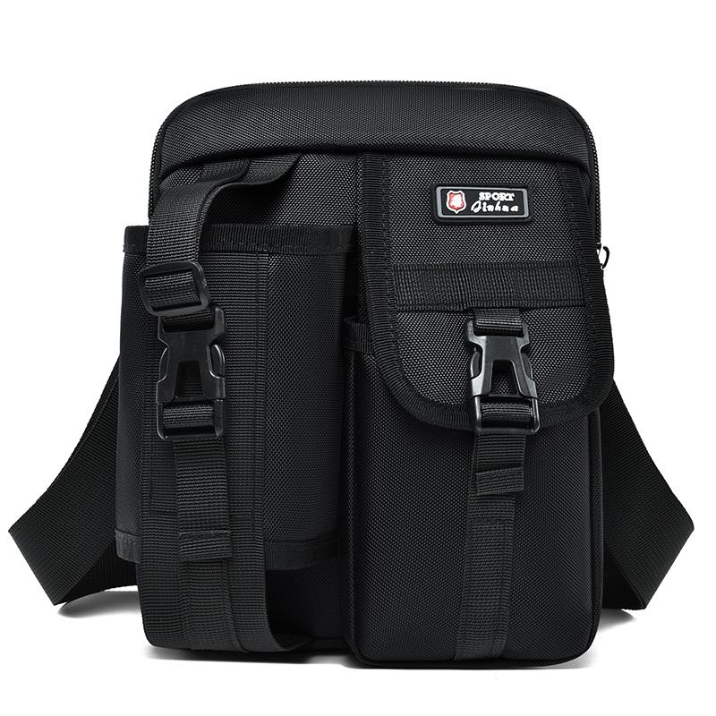 

Горячая модель Большая вместимость Оксфордская мужская наплечная сумка, Функциональная мужская легкая сумка кроссбоди, Подходит для поездок на работу, для улицы чёрный