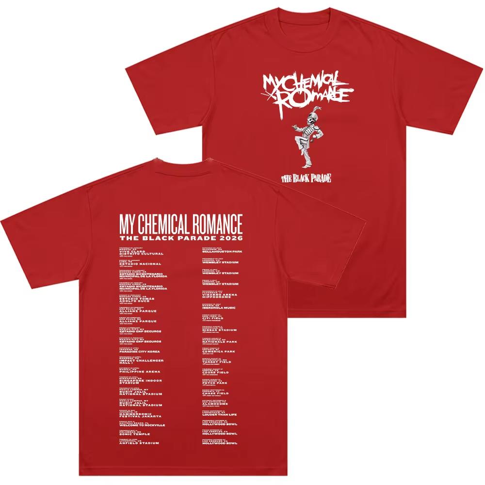 

The Black Parade 2026 Tour T Shirt Rock Band My Chemical Romance Cotton Comfortable Clothes Women Men Trendy Graphic Tees Casual S
