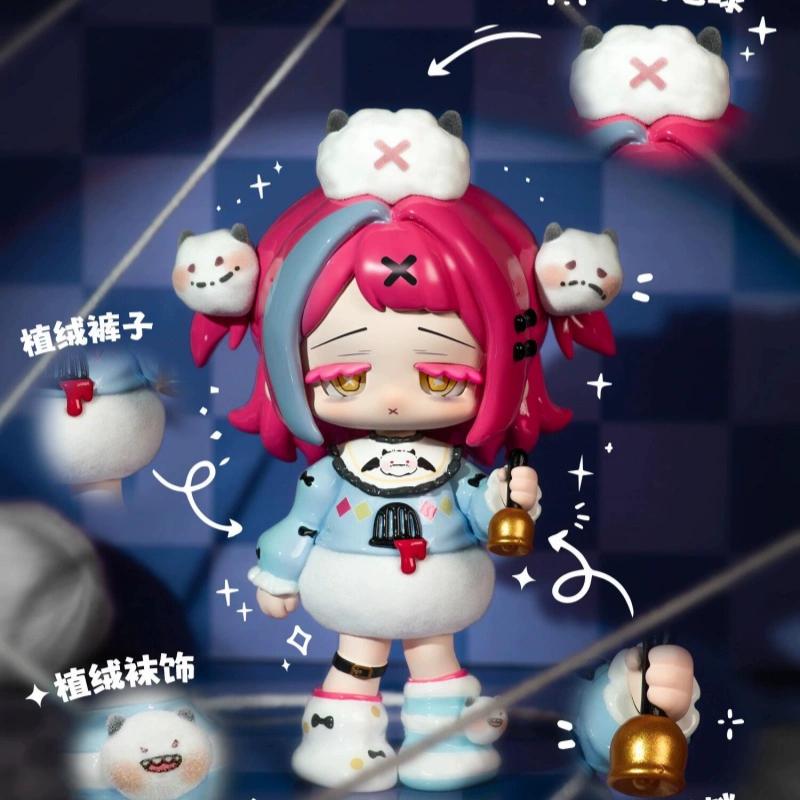 Genuine Missy Mourning Lolita Crow Paradise Series Blind Box Anime Dark Style Action Figure Fashion Collection Cute Gift V2 Poseable Articulated Scale